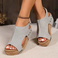 Briellae | Elegante Keilsandalette für Damen in Grau