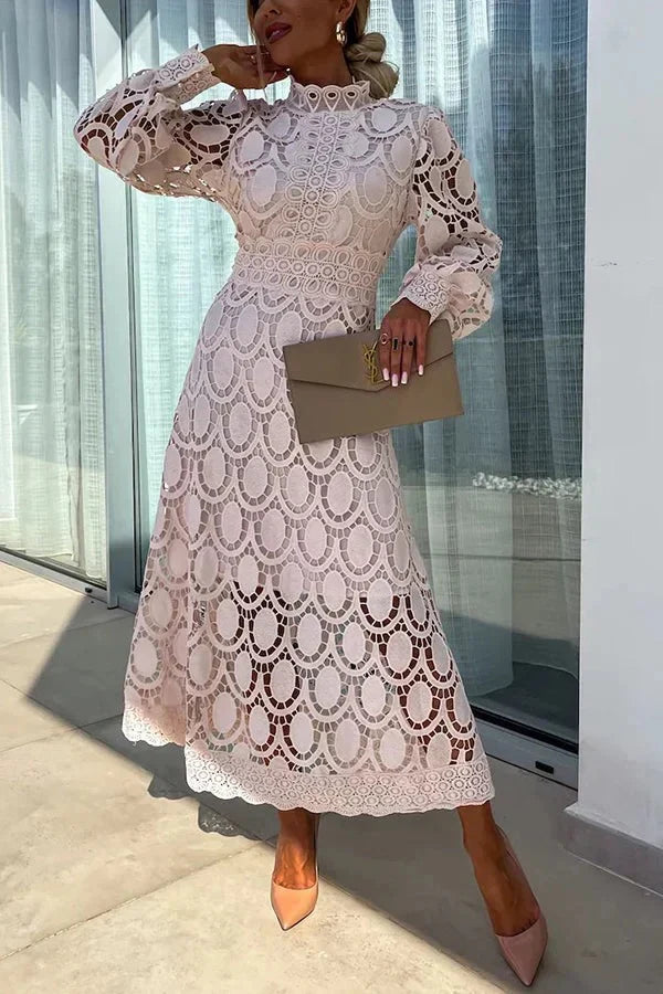 Sabina® | Luxuriöses besticktes Midikleid