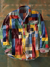 Mika™ - Unisex-Hemd im Vintage-Karomuster in bunt