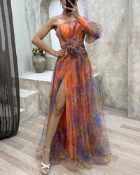 Adelinde - Elegantes Kleid in Orange