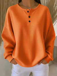 Bryony | Locker Sitzender Pullover in Orange