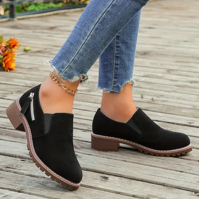 Orthopädische Damenstiefel mit niedrigem Absatz -Hedda