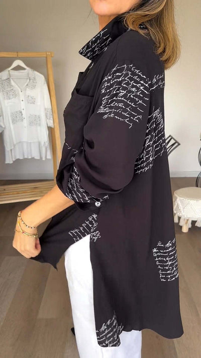 Layla® | Handbeschriftetes Button-Down-Hemd