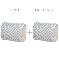 1+1 Gratis | KuschelArm™ Bequeme Stillunterstützung in Grau Chevron