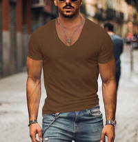Froilan | Herren Basic T-Shirt | Schwarz in Braun