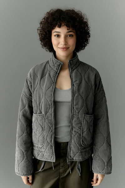 Kyrie | Damen Steppjacke Mit Hohem Kragen