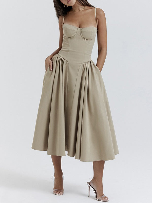 Vivian - Zeitlose Schönheit Midi-Kleid