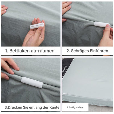 Bettbefestigung™ Verhindert das Verrutschen von Laken