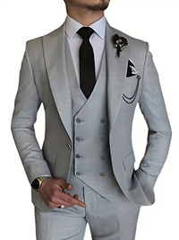 Glenbert | Herren Anzug Komplett Set | Elegant Outfit in Grau
