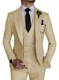 Glenbert | Herren Anzug Komplett Set | Elegant Outfit in Beige