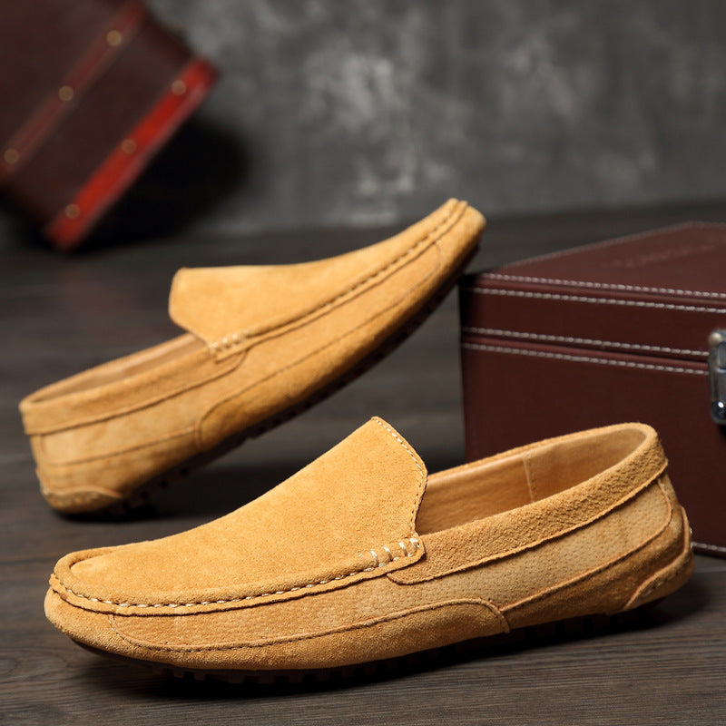 Giddeon | Herren Beige Mokassins | Bequem