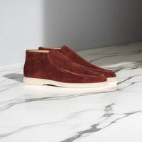 Ben | Herren Lässig Slip-On Slipper in Bordeaux