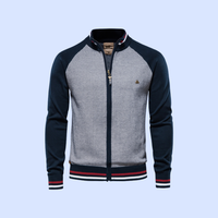 Bequeme Strickjacke für Männer - Evert in Marineblau