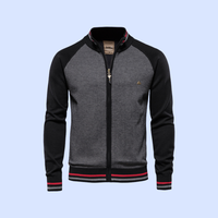 Bequeme Strickjacke für Männer - Evert in Schwarz