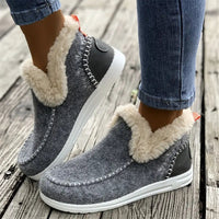 Bequeme Winterstiefel für Frauen - Noor in Grau