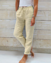 Lea | Damen Lockere Hosen | Bequeme in Khaki