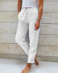 Lea | Damen Lockere Hosen | Bequeme in Weiß