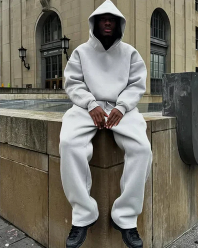 Bequemes Hoodie- und Hosen-Set für Herren | Moderner