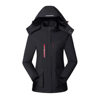 Berta | Thermo Jacke mit Kapuze in Schwarz