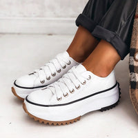 Elina | Bequeme Schuhe mit Dickem Absatz in Weiß