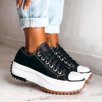 Elina | Bequeme Schuhe mit Dickem Absatz in Schwarz