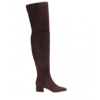 Taylor | Stilvolle Überknie-Stiefel in Rotbraun
