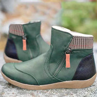 Birgit | Damen Bequeme Wasserdichte Orthopädische Stiefel in Grün