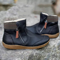 Birgit | Damen Bequeme Wasserdichte Orthopädische Stiefel in Schwarz