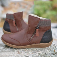 Birgit | Damen Bequeme Wasserdichte Orthopädische Stiefel in Braun