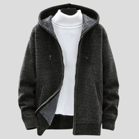 Flynn Strick Hoodie in Grün