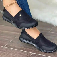 Françoise - Orthopädische Diabetiker-Schuhe zum Hineinschlüpfen in Schwarz
