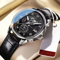 Chic Luxury Quartz Watch in Silber Schwarz