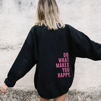 Stylischer Hoodie für Frauen - Trendiges Kapuzensweatshirt mit Buchstabendruck für Herbst/Winter
