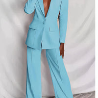 Blazer und Hose für Damen - Robyn in Türkis
