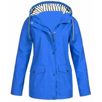 Virginia - Wasser und winddichte Jacke in Blau
