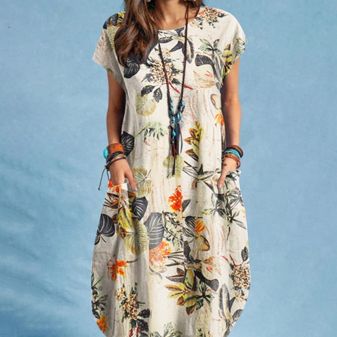 Jacklyn | Sommerkleid Blumen | Midi