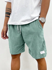 Bruno | Herren Sommer Shorts mit Kordelzug in Hellgrün