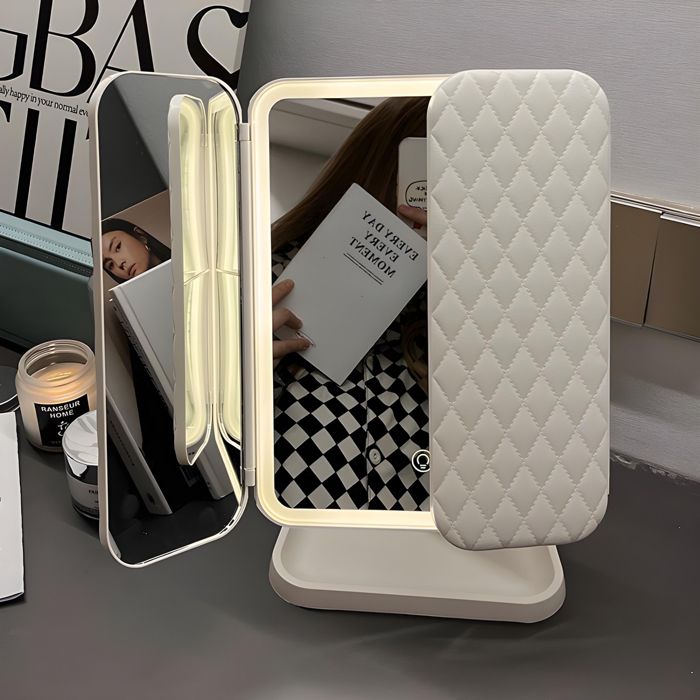 LED Make-up Spiegel mit Dreifacher Beleuchtung - Clara