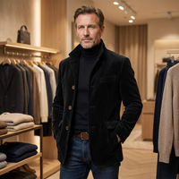 Livia | Stilvolle taillierte Herrenjacke elegant in Schwarz
