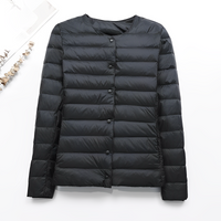 Julia Duck Down Ultraleichte Winterjacke in Schwarz