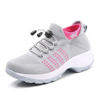 Jannah - Atmungsaktive Slip-On-Sportschuhe zum Gehen für Damen | Leichte Slip-On-Wander-Sneaker aus Mesh für Damen in Rosa