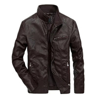 Lässige Herren-Motorradjacke - Tom in Braun