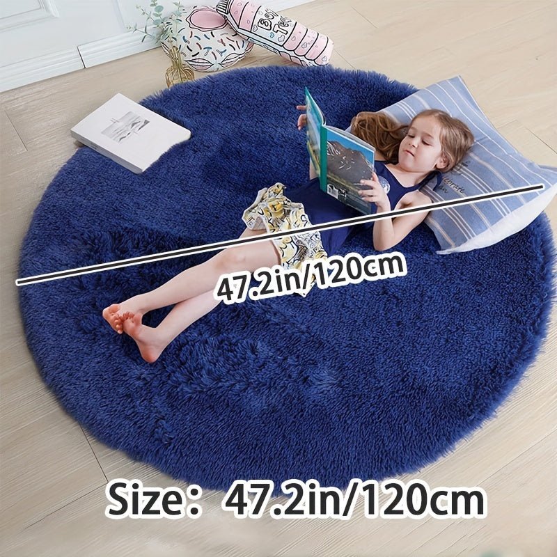 Runder Fluffy Teppich - Clouda