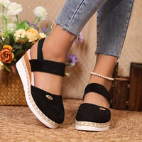 Adriana | Orthopädisch Verstellbar Sandalen in Schwarz