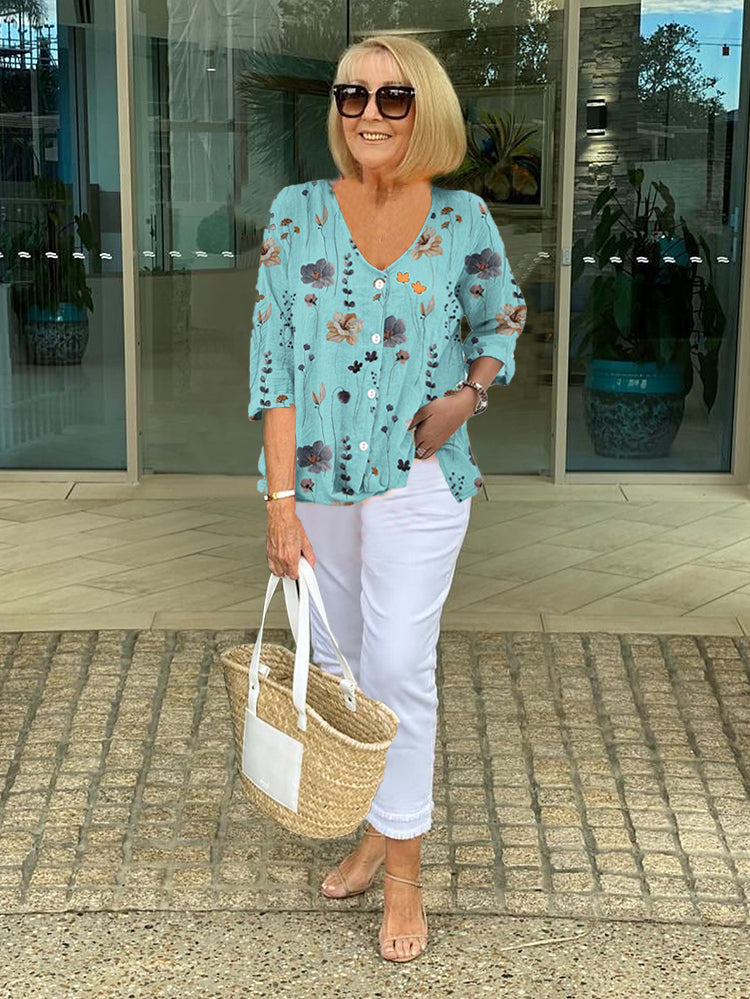 Marloes™ | Elegante Bluse mit Blumen