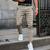 Rory | Herren Chino Hose | Kariert in Khaki