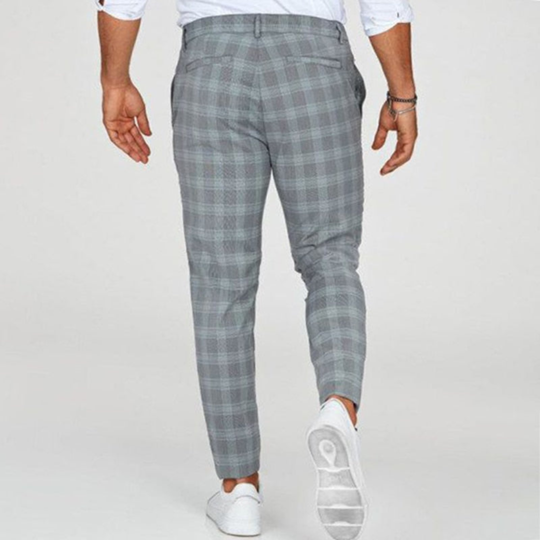 Rory | Herren Chino Hose | Kariert