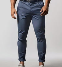 Franky | Herren Chino Hose | Schwarze Stoffhose in Dunkelblau