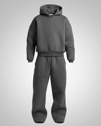 Clara | Damen Bequemer Oversized Jogginganzug in Grau