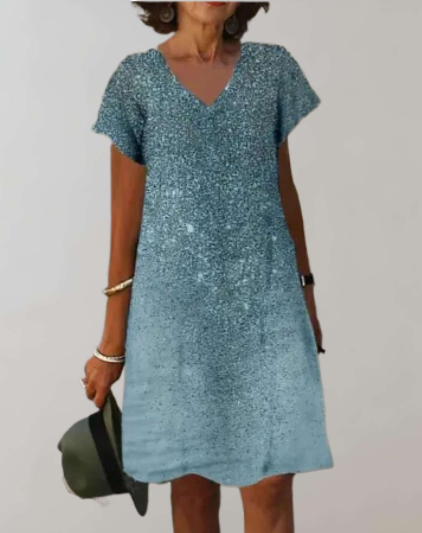 Claudia - Minikleid mit Perlen